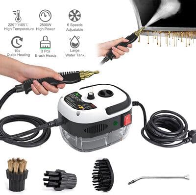2500W Portable Handheld Steam Cleaner High Temperature Pressurised